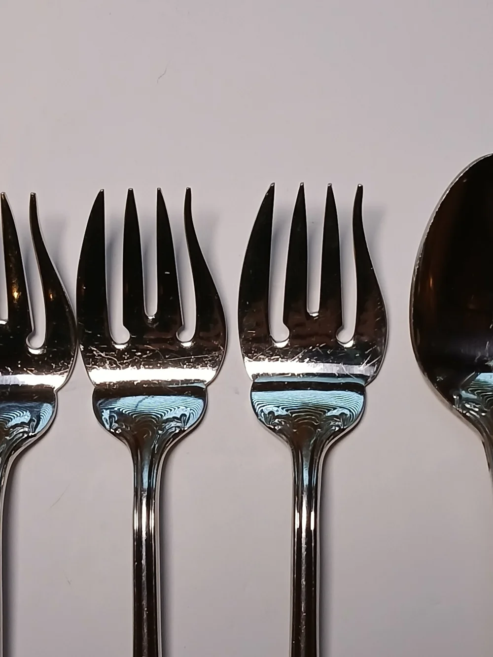 Reed & Barton COUNTRY FRENCH Stainless 6-Piece Lot - 5 Salad Forks & 1 Tbsp